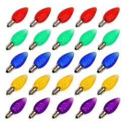 Vickerman Christmas Light Bulb Replacement (25 Pack) (257869) -Roman Shop 00718md