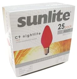 Sunlite Christmas Light Bulb Replacement (25 Pack) (01310) 7 Sunlite Christmas Light Bulb Replacement (25 Pack) (01310) -Roman Shop 01310Boxmd