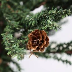 Vickerman Unlit Artificial Christmas Tree With Pine Cones (02303) -Roman Shop 02303pinecone1md