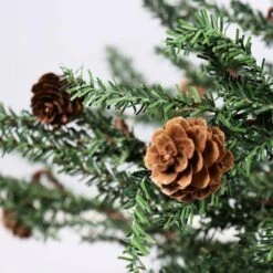 Vickerman Unlit Artificial Christmas Tree With Pine Cones (02303) -Roman Shop 02303pinecone3md