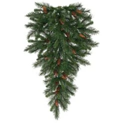 Vickerman Pre-Lit Artificial Christmas Teardrop With Pine Cones (11673)