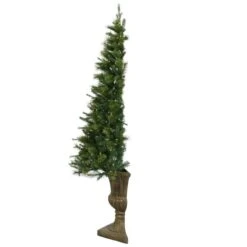 Vickerman Pre-Lit Artificial Christmas Tree (Includes On / Off Foot Switch) (21026) -Roman Shop 21026halfmd