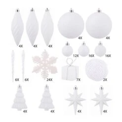 Vickerman Christmas Tree Ornament Set (212226) 6 Vickerman Christmas Tree Ornament Set (212226) -Roman Shop 212226md