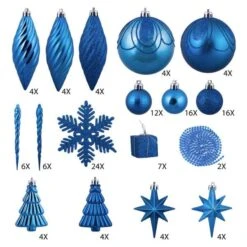Vickerman Christmas Tree Ornament Set (212233) -Roman Shop 212233md