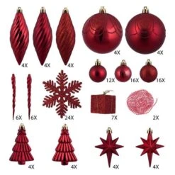 Vickerman Christmas Tree Ornament Set (212240) -Roman Shop 212240md