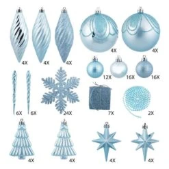 Vickerman Christmas Tree Ornament Set (212332) -Roman Shop 212332md