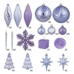 Vickerman Christmas Tree Ornament Set (212349) 6 Vickerman Christmas Tree Ornament Set (212349) -Roman Shop 212349md