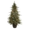 Vickerman Pre-Lit Artificial Christmas Tree With Pine Cones And Berries (includes Step On/Off Foot Switch) (21592) -Roman Shop 21592lg
