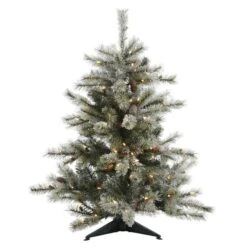 Vickerman Pre-Lit Artificial Christmas Tree With 24 Pine Cones (21594) 6 Vickerman Pre-Lit Artificial Christmas Tree With 24 Pine Cones (21594) -Roman Shop 21594md