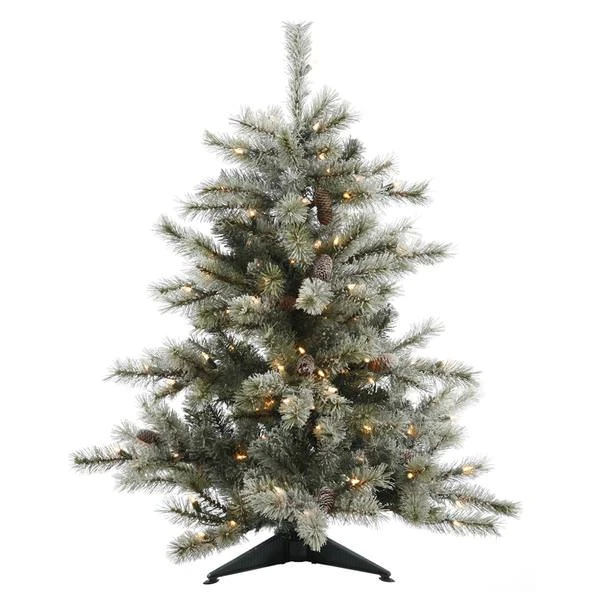 Vickerman Pre-Lit Artificial Christmas Tree With 24 Pine Cones (21594) 4 Vickerman Pre-Lit Artificial Christmas Tree With 24 Pine Cones (21594) - Image 2