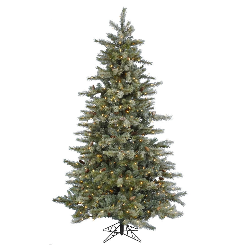 Vickerman Pre-Lit Artificial Christmas Tree With 34 Pine Cones (includes Step On/Off Foot Switch) (21602) 3 Vickerman Pre-Lit Artificial Christmas Tree With 34 Pine Cones (includes Step On/Off Foot Switch) (21602)