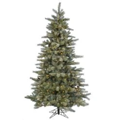 Vickerman Pre-Lit Artificial Christmas Tree With Pine Cones (Includes On / Off Foot Switch) (21625)