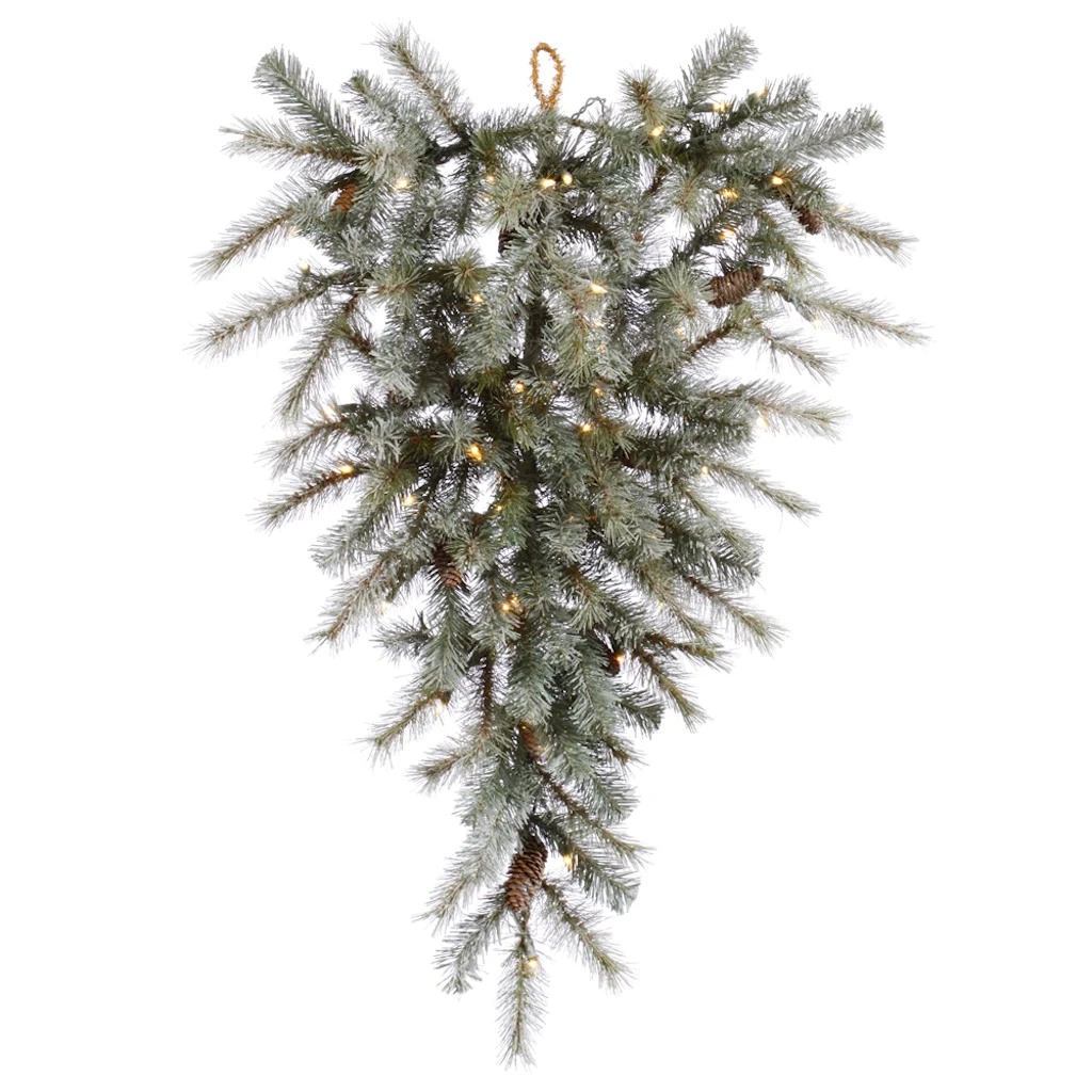 Vickerman Pre-Lit Artificial Christmas Teardrop With Pine Cones (21644) 3 Vickerman Pre-Lit Artificial Christmas Teardrop With Pine Cones (21644)