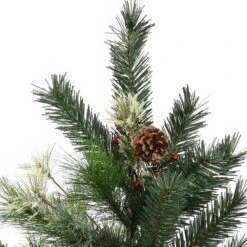 Vickerman Pre-Lit Artificial Christmas Tree With Berries And Pine Cones (22395) -Roman Shop 22395Miscmd