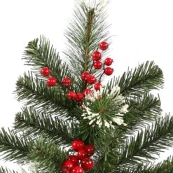 Vickerman Pre-Lit Artificial Christmas Tree With Berries (22420) -Roman Shop 22420Miscmd