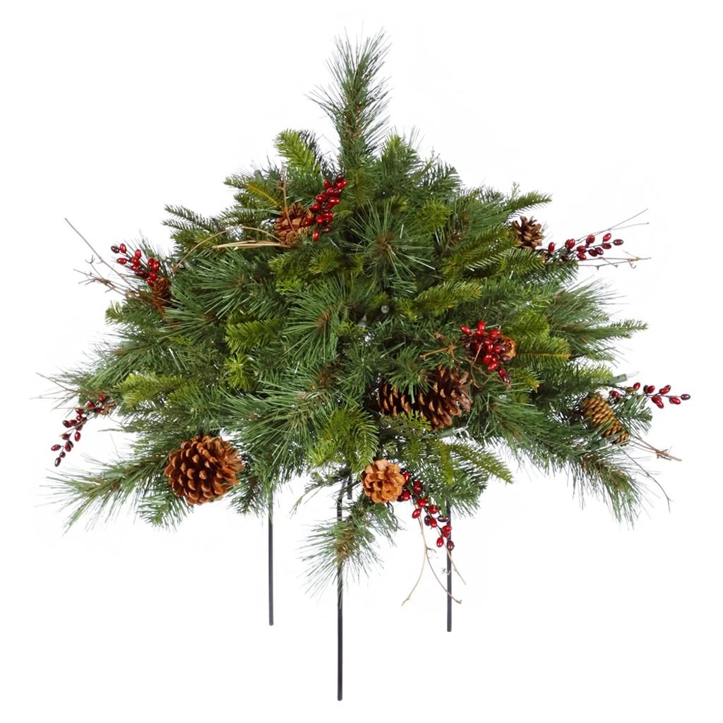Vickerman Unlit Artificial Christmas Bush (23361) 3 Vickerman Unlit Artificial Christmas Bush (23361)