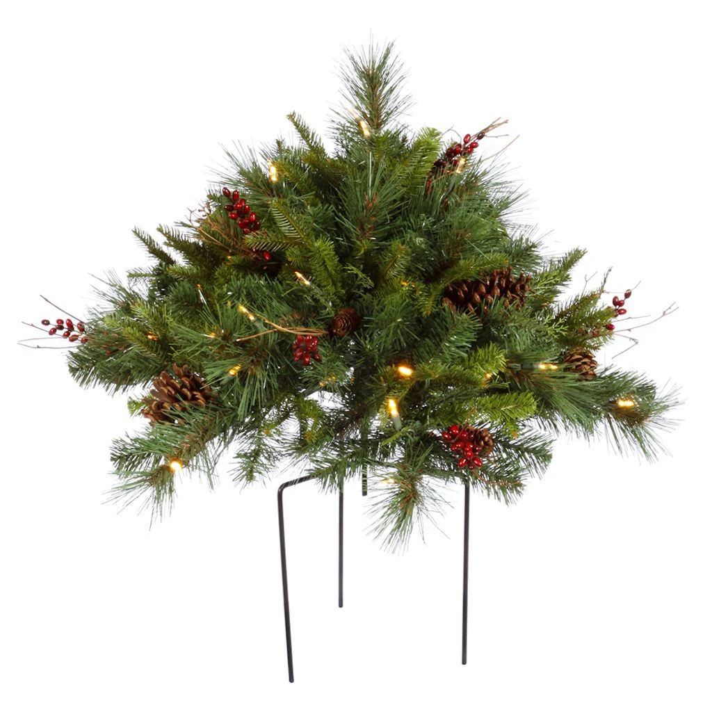 Vickerman Pre-Lit Artificial Christmas Bush (23363) 3 Vickerman Pre-Lit Artificial Christmas Bush (23363)