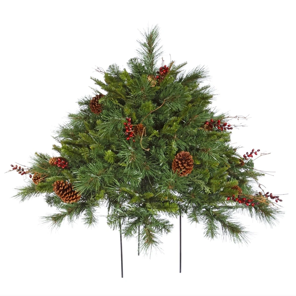 Vickerman Unlit Artificial Christmas Bush (23364) 3 Vickerman Unlit Artificial Christmas Bush (23364)