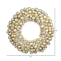 Vickerman Unlit Christmas Ornament Wreath (24747) -Roman Shop 247472md