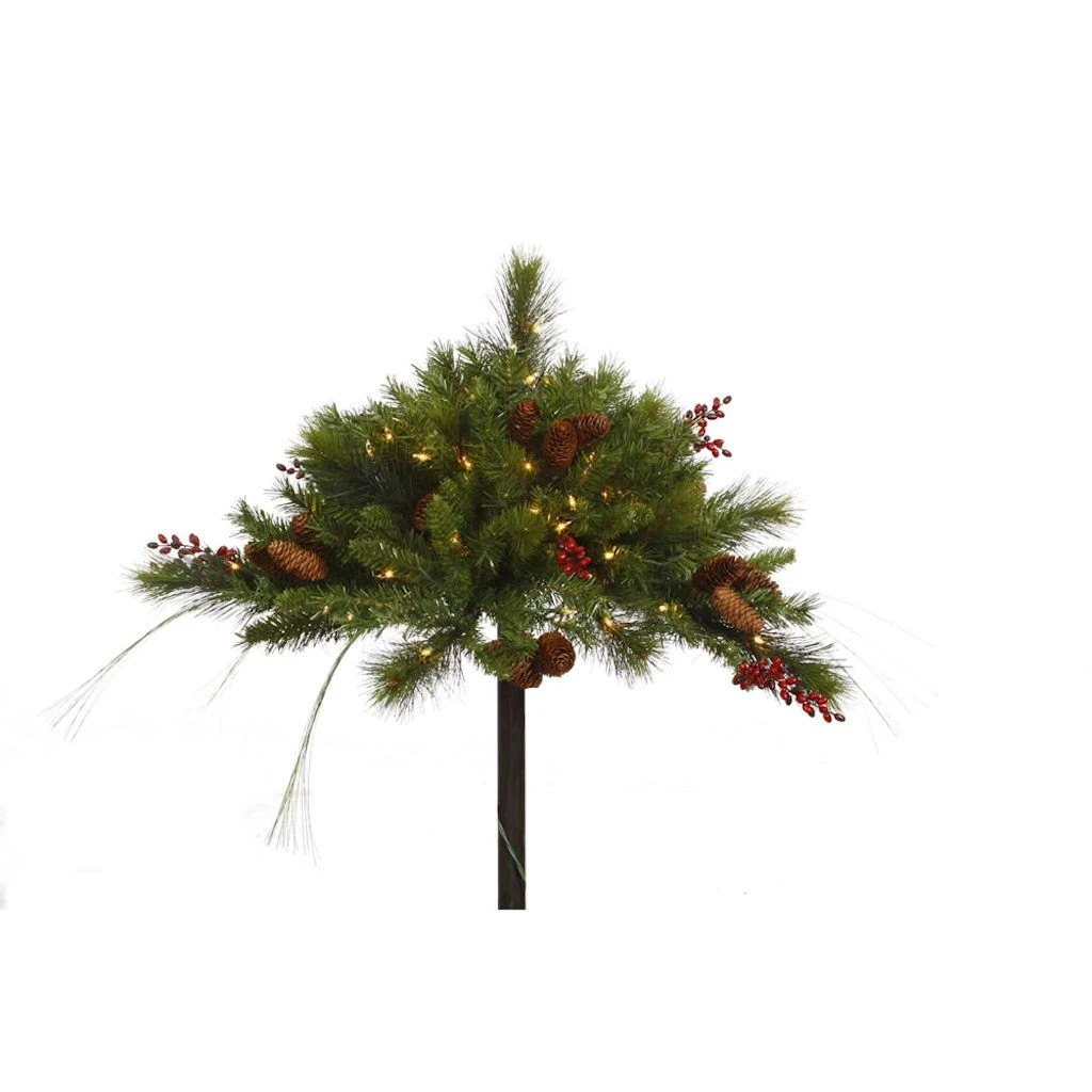 Vickerman Pre-Lit Artificial Christmas Urn Filler (27484) 3 Vickerman Pre-Lit Artificial Christmas Urn Filler (27484)