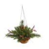 Vickerman Unlit Artificial Hanging Basket (27487) -Roman Shop 27487alg