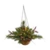 Vickerman Artificial Hanging Basket (27488)