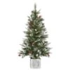 Vickerman Pre-Lit Artificial Christmas Tree With Frosted Pine Cones And Red Berries (27665) 1 Vickerman Pre-Lit Artificial Christmas Tree With Frosted Pine Cones And Red Berries (27665) -Roman Shop 27665lg