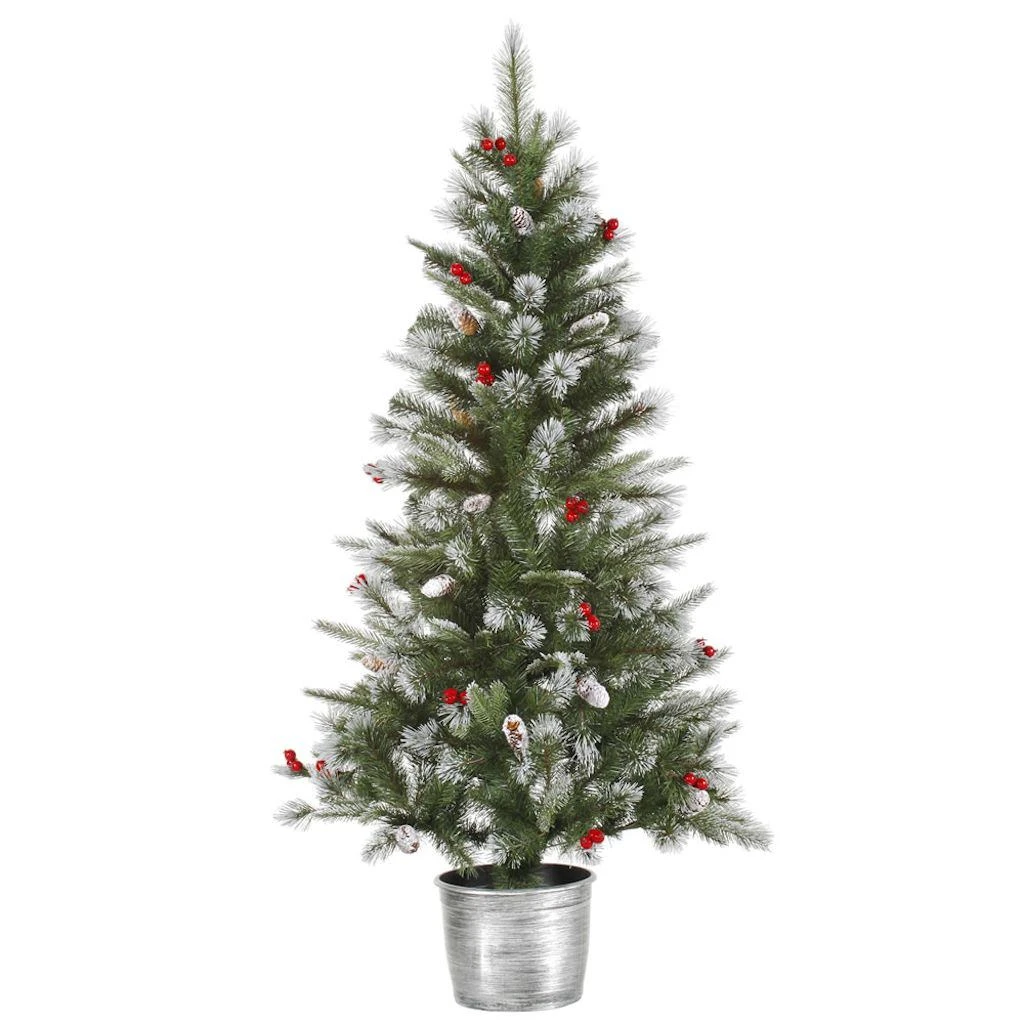 Vickerman Unlit Artificial Christmas Tree With Pine Cones And Berries (27666) 3 Vickerman Unlit Artificial Christmas Tree With Pine Cones And Berries (27666)