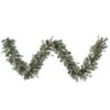 Vickerman Unlit Artificial Christmas Garland With Red Berries And Frosted Pine Cones (27675) -Roman Shop 27675lg