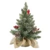 Vickerman Unlit Artificial Christmas Tree With White Tip Cones And Shiny Red Berries (27725) 2 Vickerman Unlit Artificial Christmas Tree With White Tip Cones And Shiny Red Berries (27725) -Roman Shop 27725lg