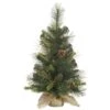 Vickerman Unlit Artificial Christmas Tree With Red Berries And Gold Tip Pine Cones (27890) -Roman Shop 27890lg