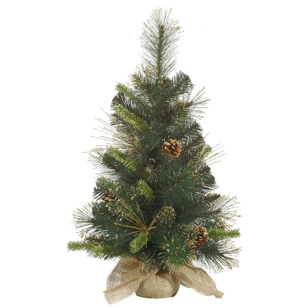 Vickerman Unlit Artificial Christmas Tree With Red Berries And Gold Tip Pine Cones (27890) 3 Vickerman Unlit Artificial Christmas Tree With Red Berries And Gold Tip Pine Cones (27890)