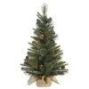 Vickerman Unlit Artificial Christmas Tree With Red Berries And Gold Tip Pine Cones (27892) -Roman Shop 27892lg