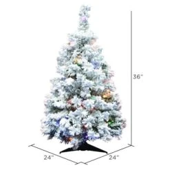 Vickerman Pre-Lit Artificial Christmas Tree (31002) -Roman Shop 310023md