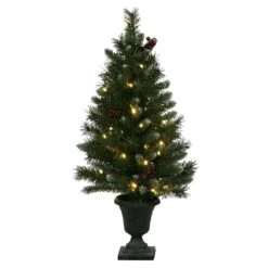 Vickerman Pre-Lit Artificial Christmas Tree With Pine Cones And Berries (31202)