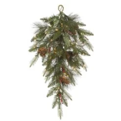Vickerman Pre-Lit Artificial Christmas Teardrop With Berries And Pine Cones (32440)