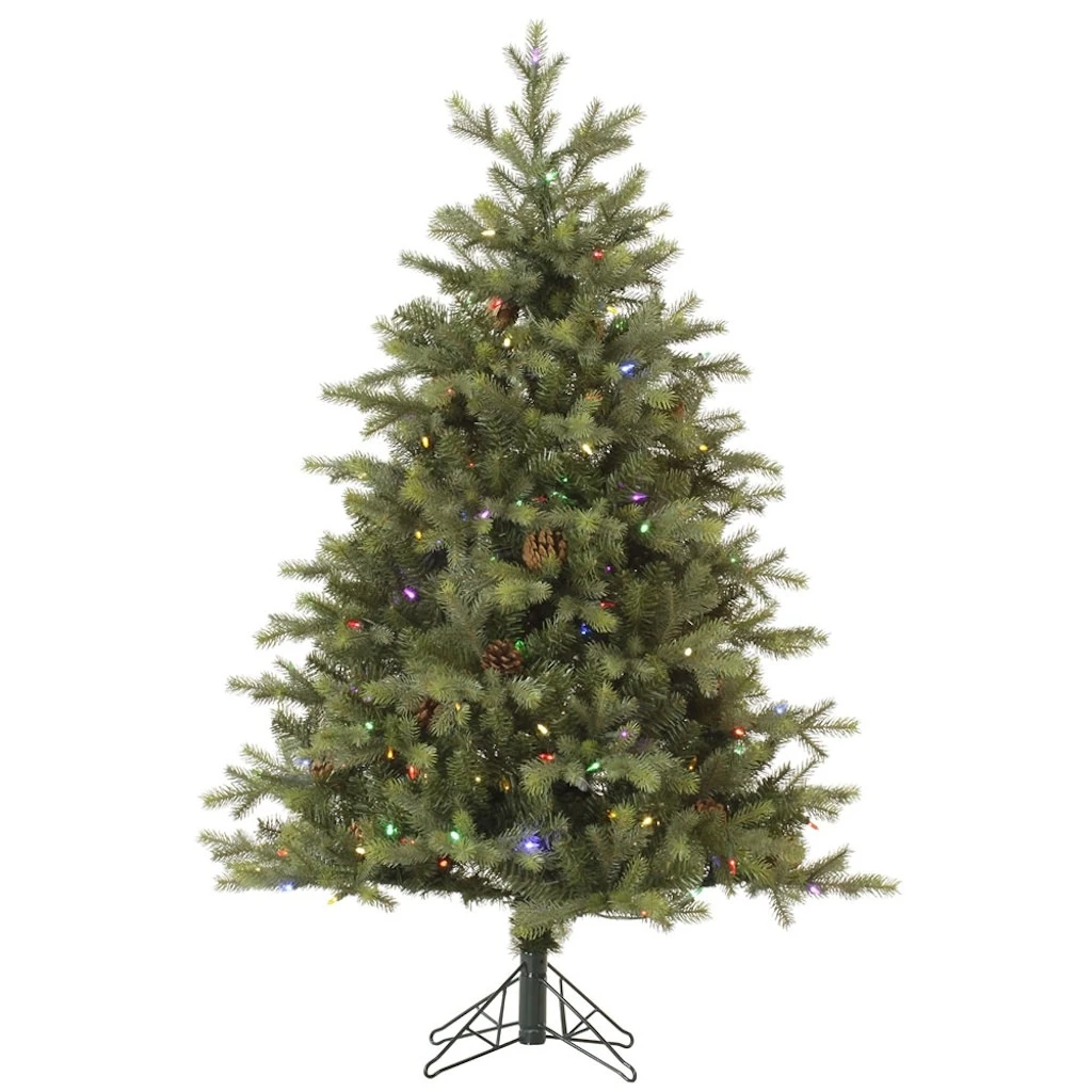 Vickerman Pre-Lit Artificial Christmas Tree With Pine Cones (Includes On / Off Foot Switch) (32789) 3 Vickerman Pre-Lit Artificial Christmas Tree With Pine Cones (Includes On / Off Foot Switch) (32789)