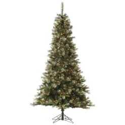 Vickerman Pre-Lit Artificial Christmas Tree With Pine Cones (32803)