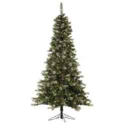 Vickerman Pre-Lit Artificial Christmas Tree With Pine Cones (32804)