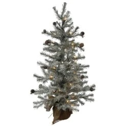 Vickerman Pre-Lit Artificial Christmas Tree With Pine Cones (335338)