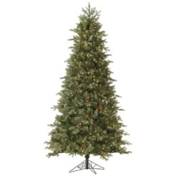Vickerman Pre-Lit Artificial Christmas Tree With Pine Cones (36530)