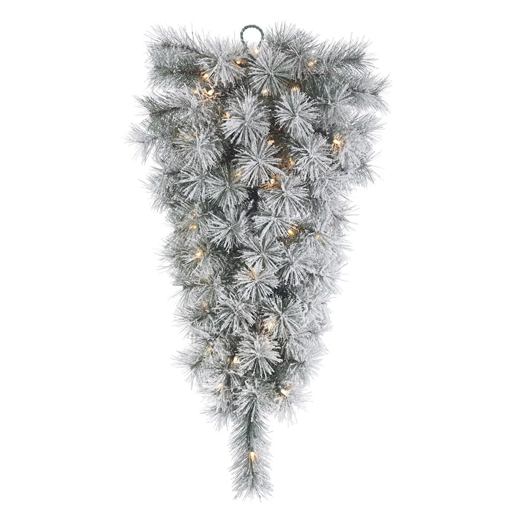 Vickerman Pre-Lit Artificial Christmas Teardrop With Pine Cones And Berries (371046) 3 Vickerman Pre-Lit Artificial Christmas Teardrop With Pine Cones And Berries (371046)
