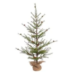 Vickerman Unlit Artificial Christmas Tree With Pine Cones (372098)