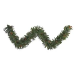 Vickerman Unlit Artificial Christmas Garland With Pine Cones (373507)