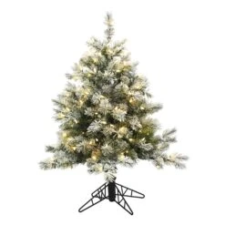 Vickerman Pre-Lit Artificial Christmas Tree (Includes On / Off Foot Switch) (373859)