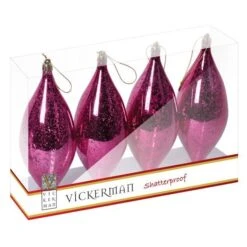 Vickerman Christmas Tree Ornament (4 Pack) (454206) -Roman Shop 454206Miscmd