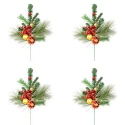 Vickerman Unlit Artificial Spray (4 Pack) (519981) -Roman Shop 5199812md