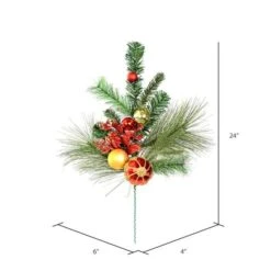 Vickerman Unlit Artificial Spray (4 Pack) (519981) -Roman Shop 5199813md