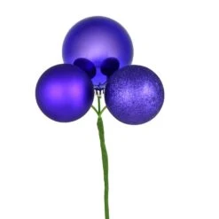 18" - Purple - Pick - Christmas Decoration (4 Pack)