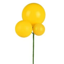 18" - Yellow - Pick - Christmas Decoration (3 Pack)